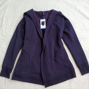 Active Life Open Front Hooded Cardigan